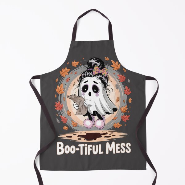 Item preview, Boo-tiful Mess – Cute Autumn Ghost Cartoon Design designed and sold by LaLi-Designs.