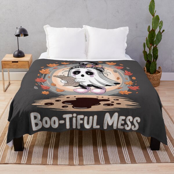 Item preview, Boo-tiful Mess – Cute Autumn Ghost Cartoon Design designed and sold by LaLi-Designs.