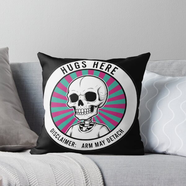 Item preview, Hugs Here Disclaimer: Arm May Detach Skeleton designed and sold by Owcomm.