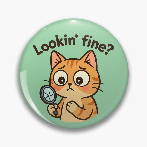 Item preview, Lookin’ Fine Cat Inspector designed and sold by Yuliya Brush.