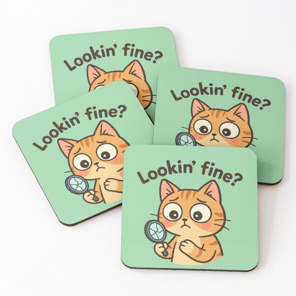 Item preview, Lookin’ Fine Cat Inspector designed and sold by Yuliya Brush.