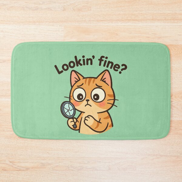 Item preview, Lookin’ Fine Cat Inspector designed and sold by Yuliya Brush.