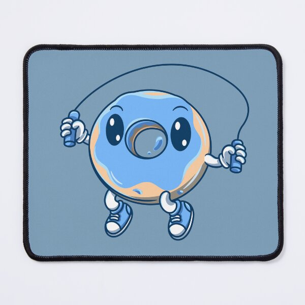 Item preview, cute donut rope jumping sport cartoon designed and sold by kickthepencil.