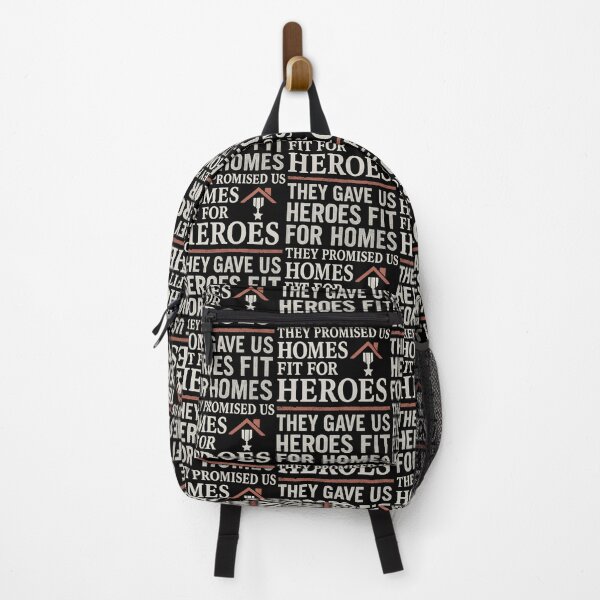 Item preview, Homes Fit for Heroes Political Protest Satire Design designed and sold by TeeTimeTreasure.