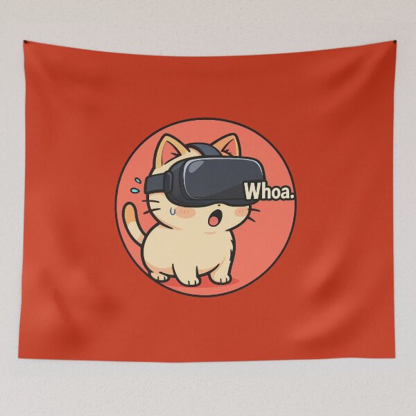 Item preview, Virtual Reality Cat Reaction designed and sold by Yuliya Brush.