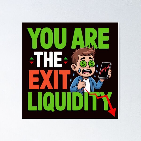 Item preview, You are the exit liquidity meme tee designed and sold by Oommen Studio .