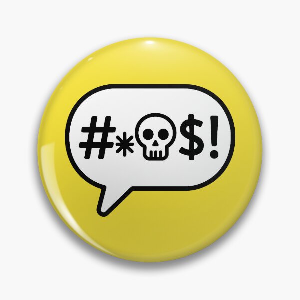 Item preview, Censored Rage – Comic Swear Bubble with Skull designed and sold by hangmeart.