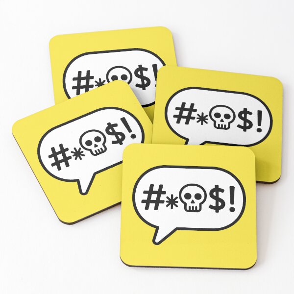 Item preview, Censored Rage – Comic Swear Bubble with Skull designed and sold by hangmeart.