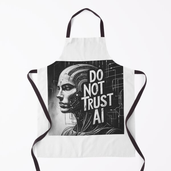 Item preview, Do Not Trust AI – Bold Artificial Intelligence Warning Design designed and sold by smitke.