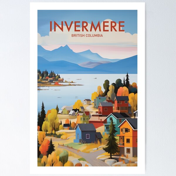 Item preview, INVERMERE TRAVEL ART designed and sold by MarkedArtPrints.