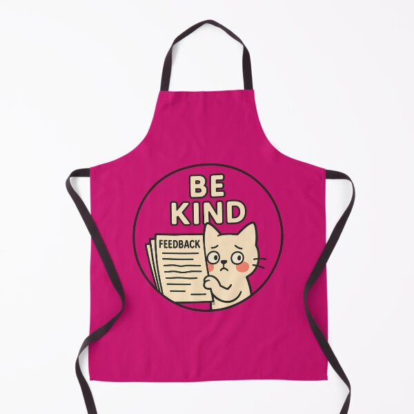 Item preview, Be Kind Cute Feedback Cat designed and sold by Yuliya Brush.