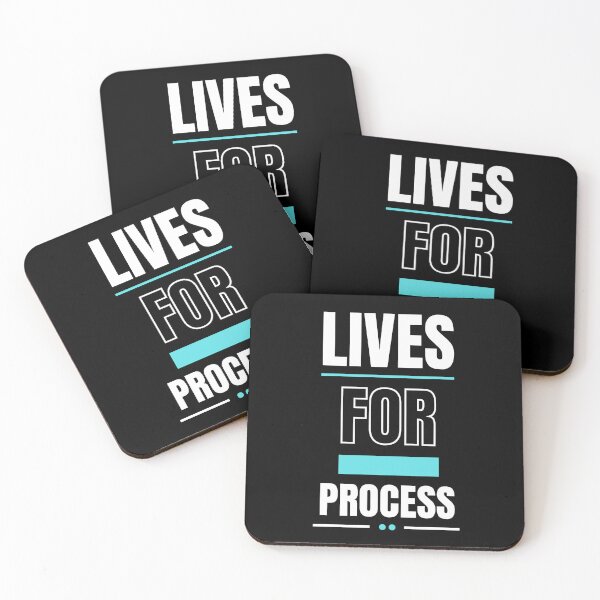 Item preview, Lives for Process – Funny Office Quote for Workaholics & Spreadsheet Warriors designed and sold by UlaBidula.