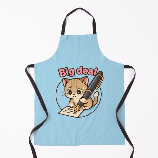 Item preview, Big Deal Nervous Contract Cat designed and sold by Yuliya Brush.