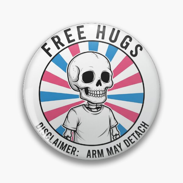 Item preview, Free Hugs Disclaimer: Arm May Detach Skeleton designed and sold by Owcomm.