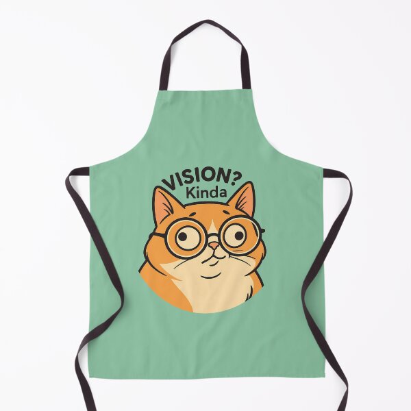 Item preview, Kinda Vision Cat Glasses Meme designed and sold by Yuliya Brush.