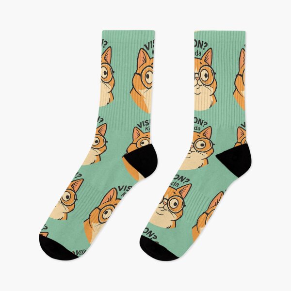 Item preview, Kinda Vision Cat Glasses Meme designed and sold by Yuliya Brush.