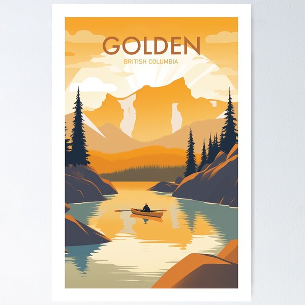 Item preview, GOLDEN TRAVEL ART designed and sold by MarkedArtPrints.