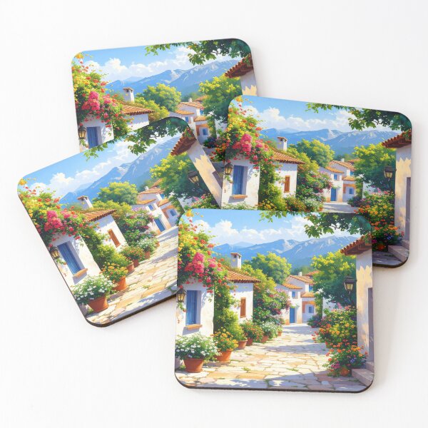Item preview, Italian village in the mountains designed and sold by ImageMagic2024.