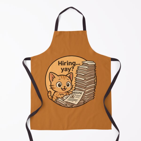 Item preview, Hiring Cat Drowning in Resumes designed and sold by Yuliya Brush.