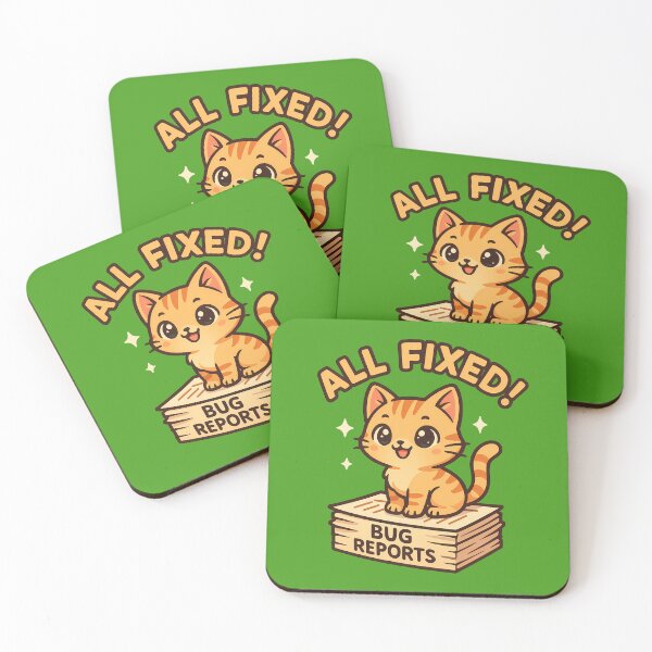 Item preview, All Fixed Bug Report Cat designed and sold by Yuliya Brush.