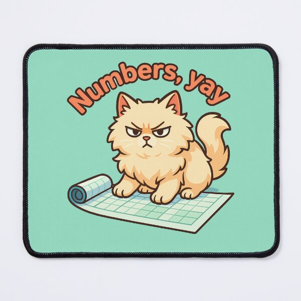 Item preview, Grumpy Cat Hates Spreadsheets designed and sold by Yuliya Brush.