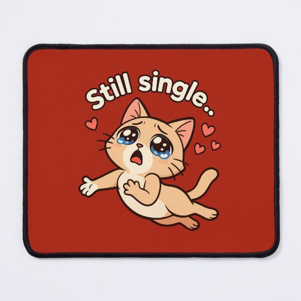 Item preview, Crying Cat Still Single Sticker designed and sold by Yuliya Brush.