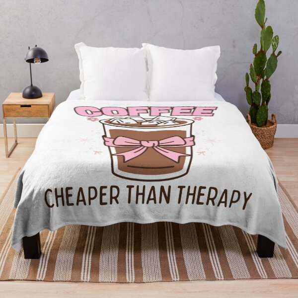 Item preview, Coffee Is Cheaper Than Therapy Funny Coffee Lover Woman designed and sold by thebest-2studio.