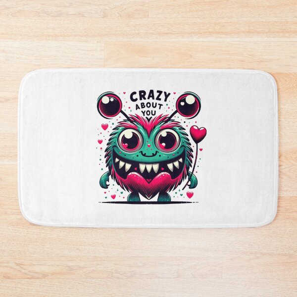 Item preview, Crazy About You – Cute Monster Love Design designed and sold by gigabaitas.