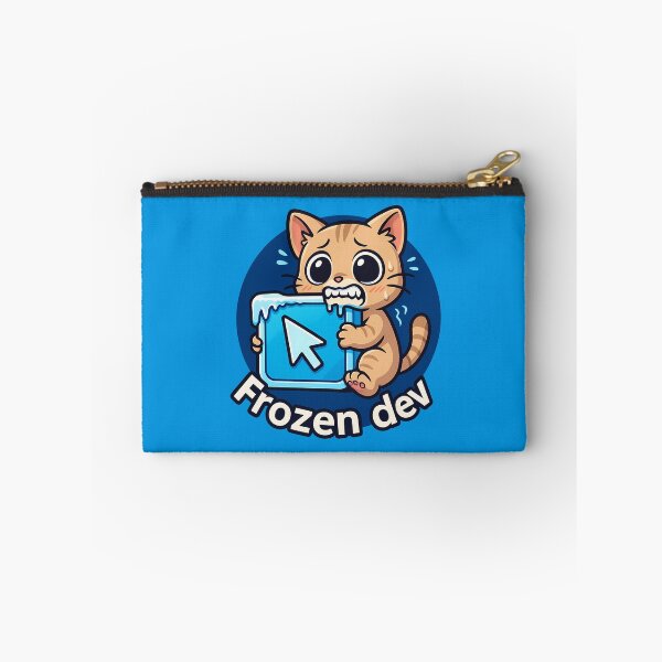 Item preview, Frozen Dev Cat Coding Sticker designed and sold by Yuliya Brush.