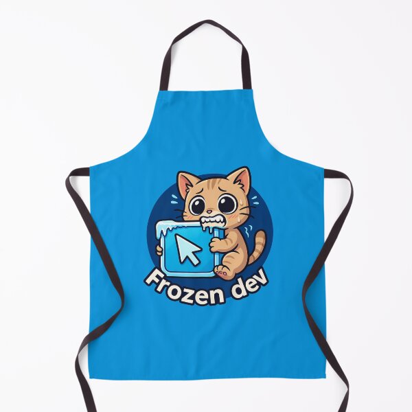 Item preview, Frozen Dev Cat Coding Sticker designed and sold by Yuliya Brush.