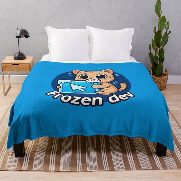 Item preview, Frozen Dev Cat Coding Sticker designed and sold by Yuliya Brush.