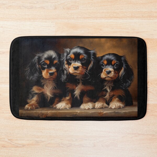 Item preview, Three Cavalier King Charles Spaniel Puppies designed and sold by PetsArt.