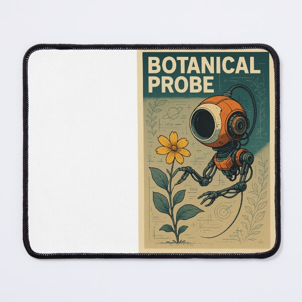 Item preview, Botanical Probe – Futuristic Plant Scanner Retro Sci-Fi Nature Art designed and sold by Domci.