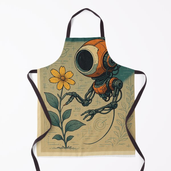 Item preview, Botanical Probe – Futuristic Plant Scanner Retro Sci-Fi Nature Art designed and sold by Domci.