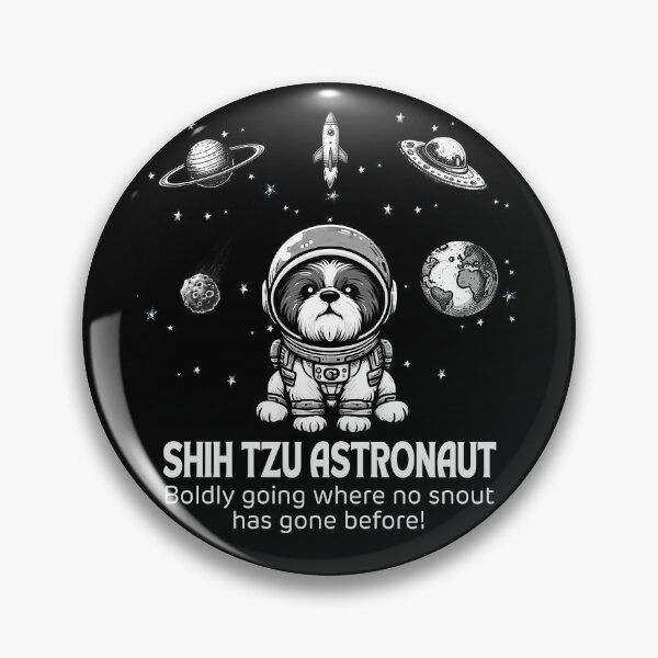 Item preview, Astronaut Shih Tzu Funny Space designed and sold by doodIllustrate.