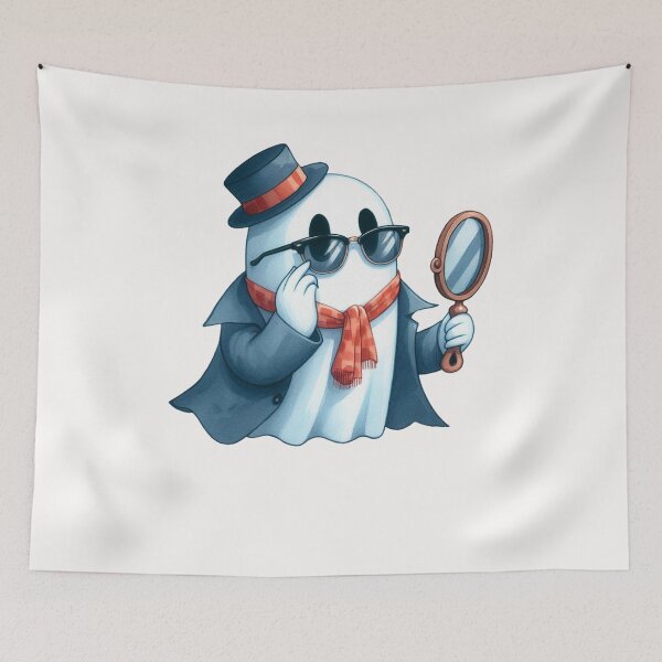Item preview, Funny Retro Halloween Ghost  designed and sold by cawtoon.