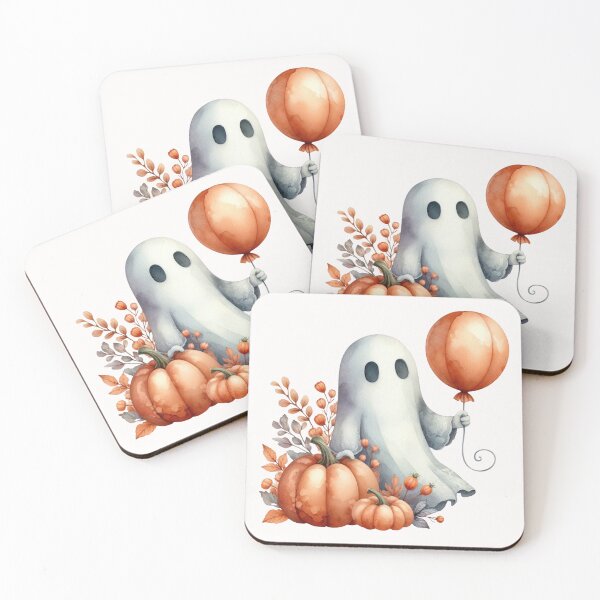 Item preview, Funny Retro Halloween Ghost  designed and sold by cawtoon.