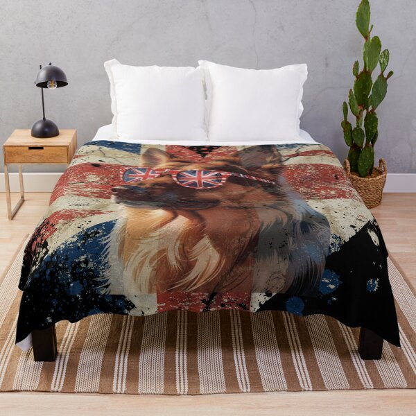 Item preview, Patriotic german shepherd lover UK flag england designed and sold by jackoslimited.