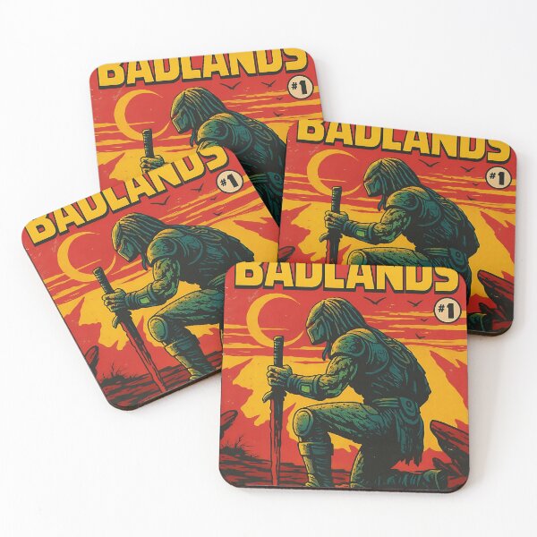 Item preview, Retro Predator Badlands Comic Cover – Sci-Fi Alien Warrior Artwork designed and sold by AS94 Creative Designs.