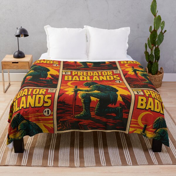 Item preview, Retro Predator Badlands Comic Cover – Sci-Fi Alien Warrior Artwork designed and sold by AS94 Creative Designs.