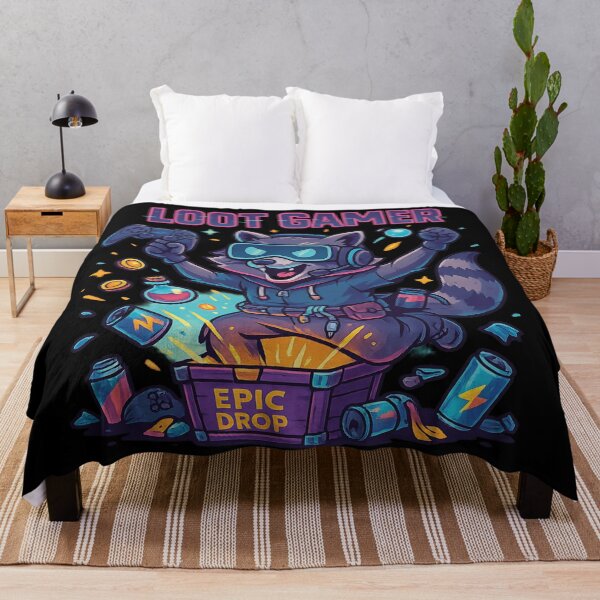 Item preview, Loot Gamer Raccoon – Funny Gaming Streamer designed and sold by Romeo Fashion.
