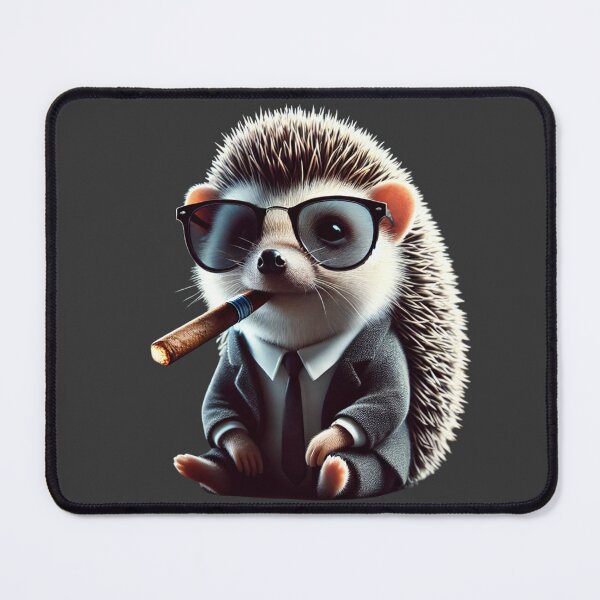 Item preview, Stylish Hedgehog in Suit with Cigar designed and sold by Simon Widhopf.