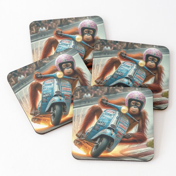 Item preview, "Ape-X Speed: Orangutan on the Throttle!" designed and sold by Print Fiction.