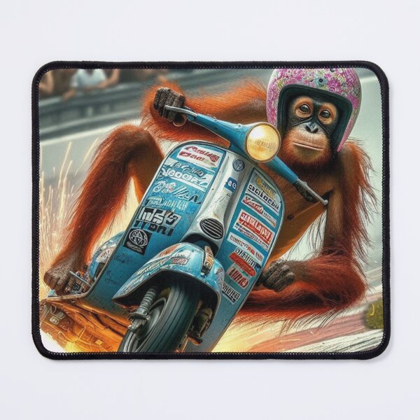 Item preview, "Ape-X Speed: Orangutan on the Throttle!" designed and sold by Print Fiction.