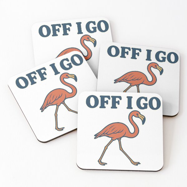 Item preview, Off I Go flamingo designed and sold by SunkenAbyss.