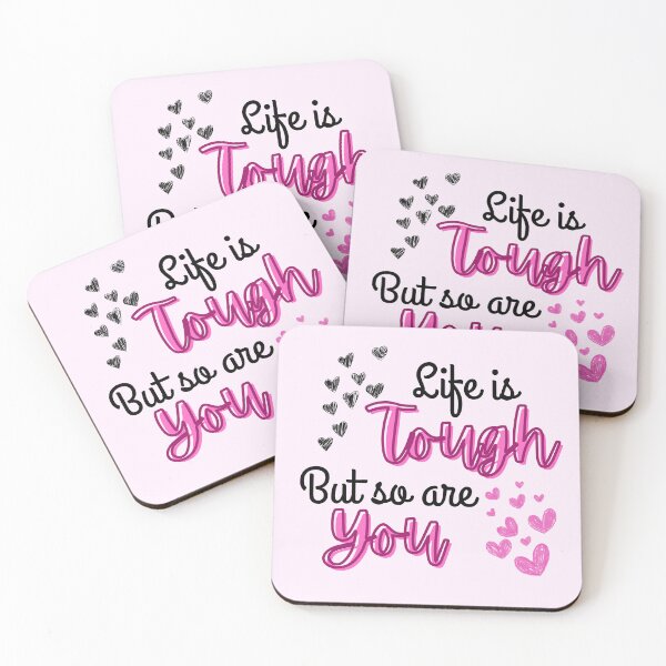 Item preview, Life Is Tough But So Are You – Motivational Quote Design designed and sold by Aesthetic St1ckers.
