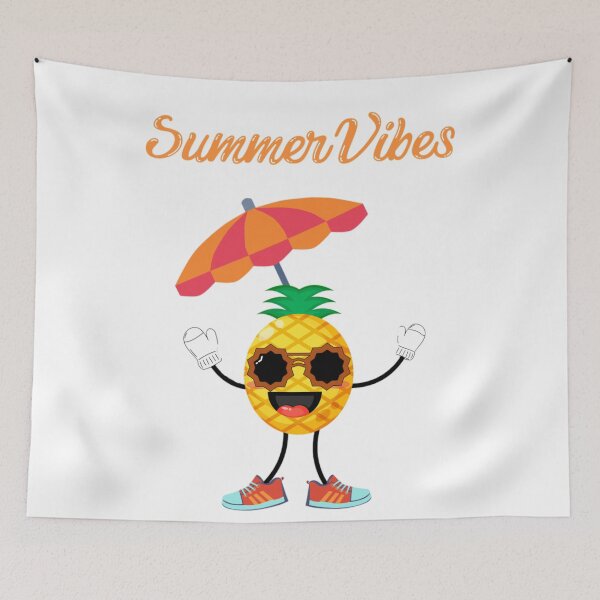 Item preview, Cool Pineapple Summer Vibes – Funny Cartoon Fruit Character designed and sold by B-M-Store.