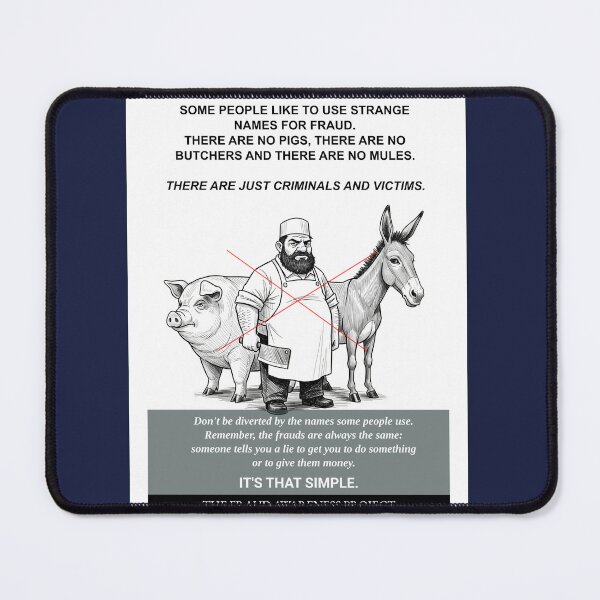 Item preview, There are no pigs, there are no butchers and there are no mules - inspirational poster - The Fraud Awareness Project designed and sold by ProjectLXX.