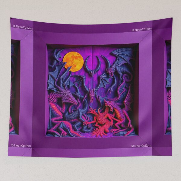 Item preview, A Hellscape of biblical proportions cool Satanic artwork designed and sold by Vintage Designs +.