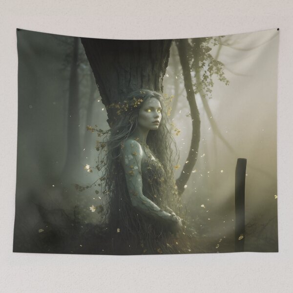 Item preview, Virgo Dryad – Mystical Forest Spirit Zodiac Art designed and sold by LaLi-Designs.